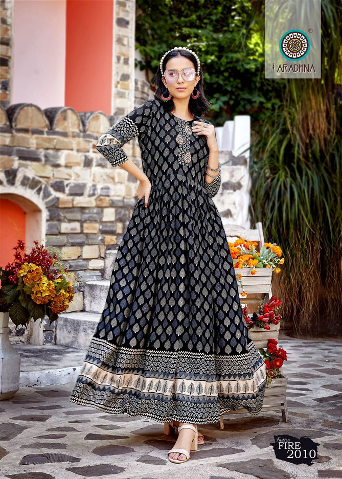 Aradhna Fashion Fire Vol 2 Printed Anarkali Kurti Catalog
